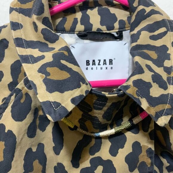 NWT Bazar deluxe Leopard Print double breasted Jacket made in Italy - Picture 7 of 10